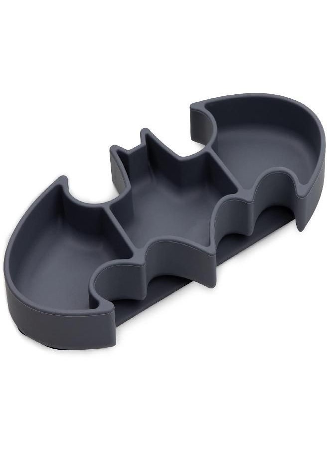 BUMKiNs Bumkins DC Comics Silicone Grip Dish Suction, Divided & Baby Toddler Plate, BPA Free, Microwave Dishwasher Safe, Batman  - Image 4