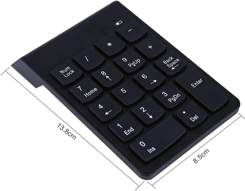 USB Wired Number Pad Mini Numeric Keypad Numpad 18 Keys Keyboard - Image 2