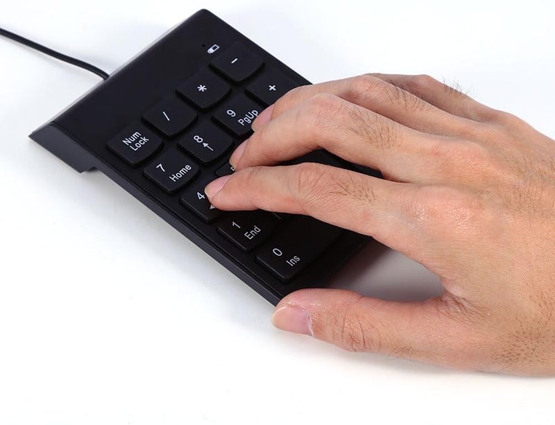 USB Wired Number Pad Mini Numeric Keypad Numpad 18 Keys Keyboard - Image 3