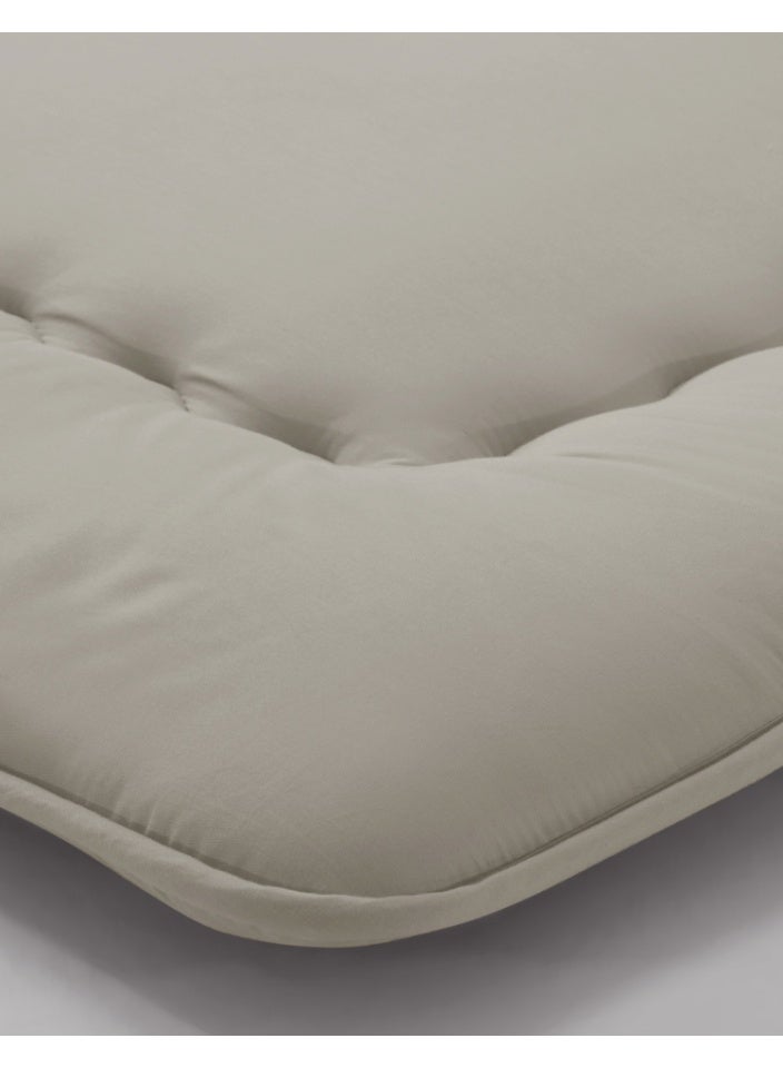 سمارت هوم مرتبة أرضية قابلة للطي بثلاث طبقات من البوليستر الناعم 100%  - 90x190 سم | مرتبه مريحة وخفيفة الوزن مثالية للنوم أو الإسترخاء - مطرحة الضيوف والسفر تأتي مع حقيبة متينة وفخمة - القماش الخارجي للمرتبة قطن 100% - Image 5