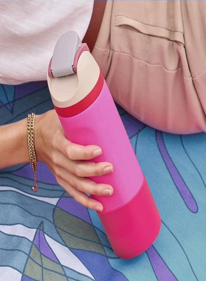 Diumepo Silicone Boot for Owala 24 oz Water Bottles, Anti-Slip Protective Sleeve for Owala Twist & FreeSip & Flip Stainless Steel Water Bottle, Boot Bottom Base for Owala (Rose Red) - Image 2