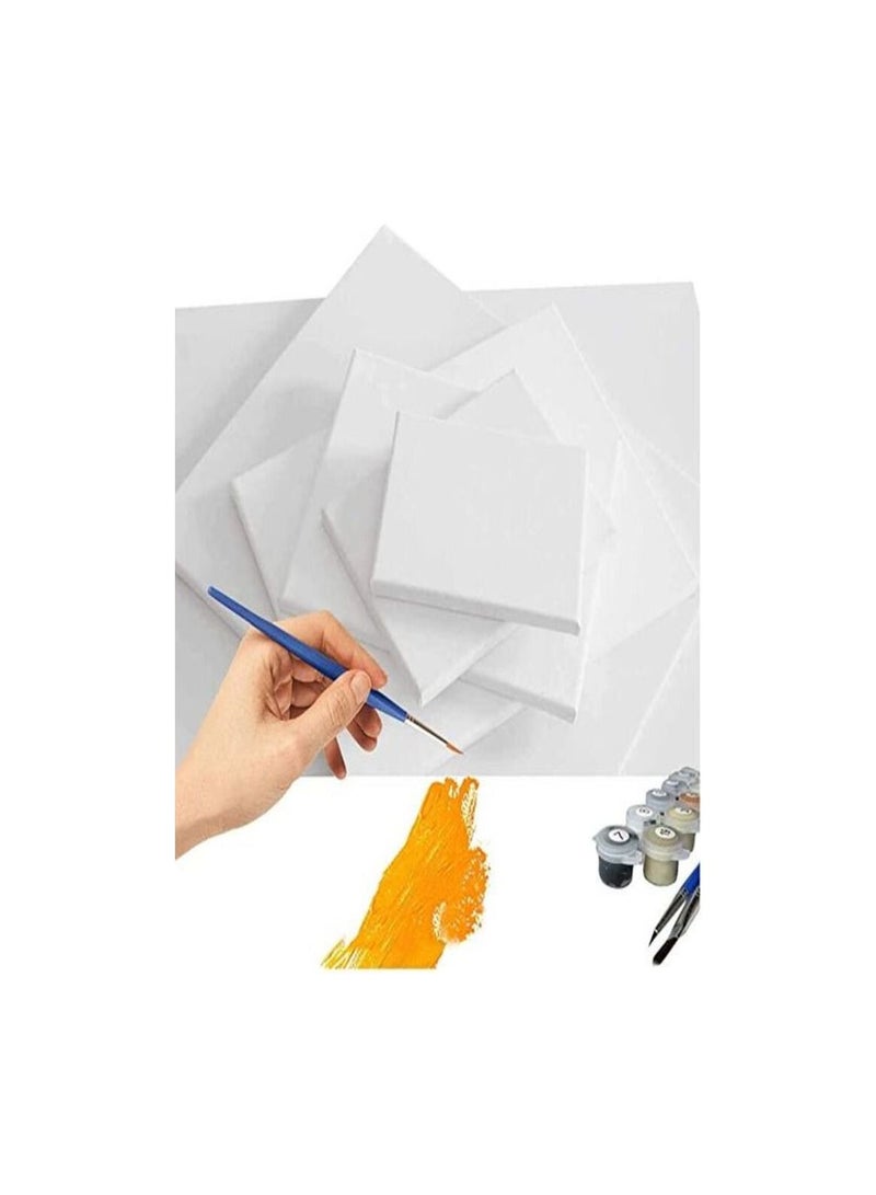 Smart 5pcs White Blank Art Boardsfor Artist Acrylic Oil Paint Wood Cotton Art Painting 15x15cm  - Image 3