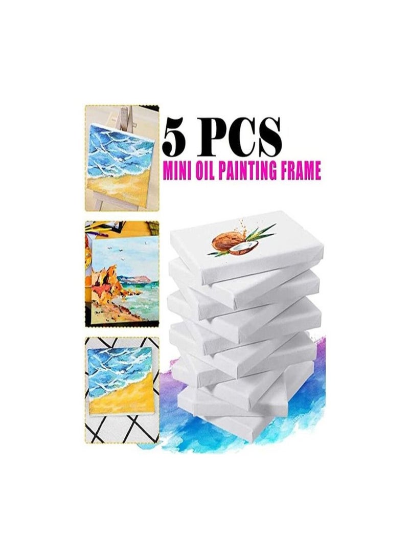 Smart 5pcs White Blank Art Boardsfor Artist Acrylic Oil Paint Wood Cotton Art Painting 15x15cm  - Image 2