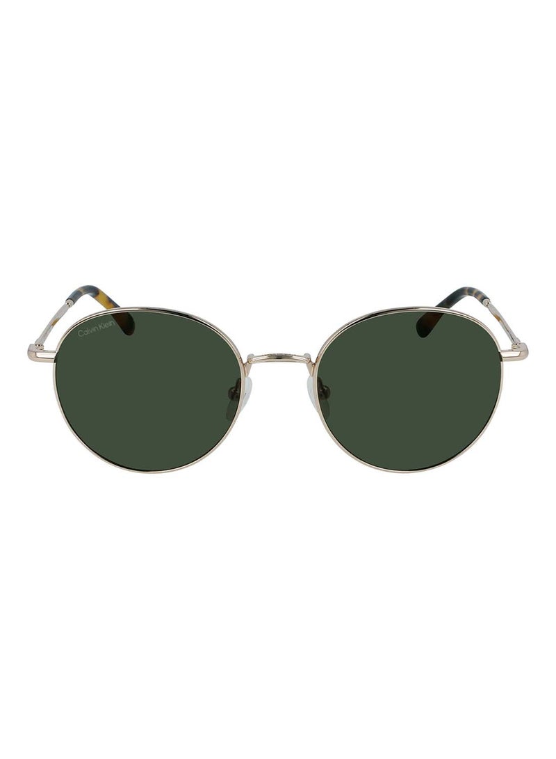 CALVIN KLEIN Unisex Full Rim Metal Round  Sunglasses CK21127S-717-5420 - Image 2