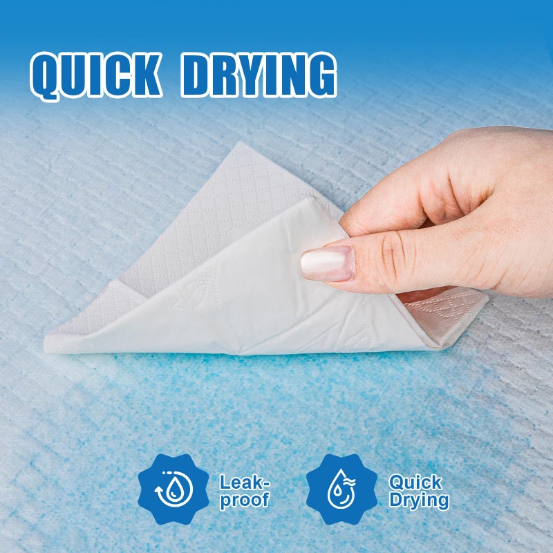 VISRIE 100Pcs 30â€ x 36â€Bed Pads Disposable Adult, Incontinence Bed Pads, Super Absorbency Chucks Pads Disposable, Chucks Underpads Extra Large, Pee Pads for Adults, Pets & Kids, Puppy Training Pads - Image 3
