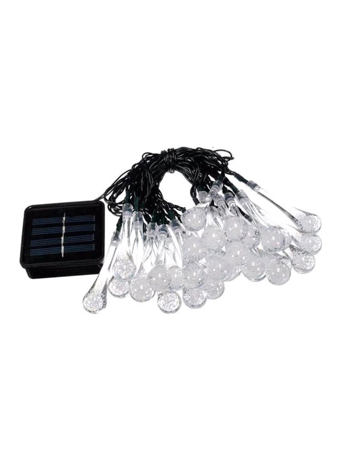 NIBEMINENT 30 LED Solar String Lights White 9x29centimeter  - Image 1