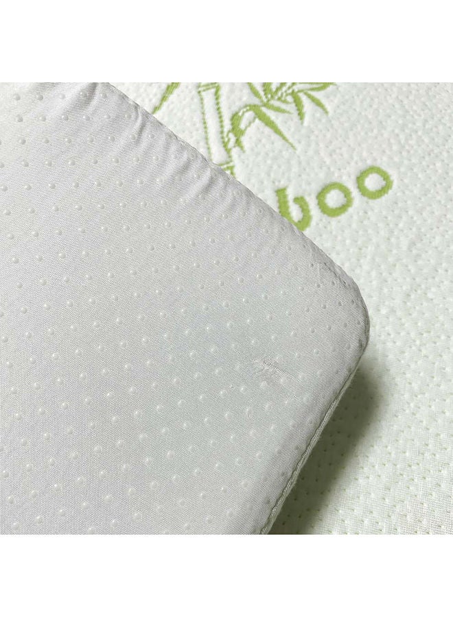 DANUBE HOME Luxury Memory Foam Topper Polycotton  Support Mattress And Protector For Beds  L 150 X W 200 Cm  White - Image 2