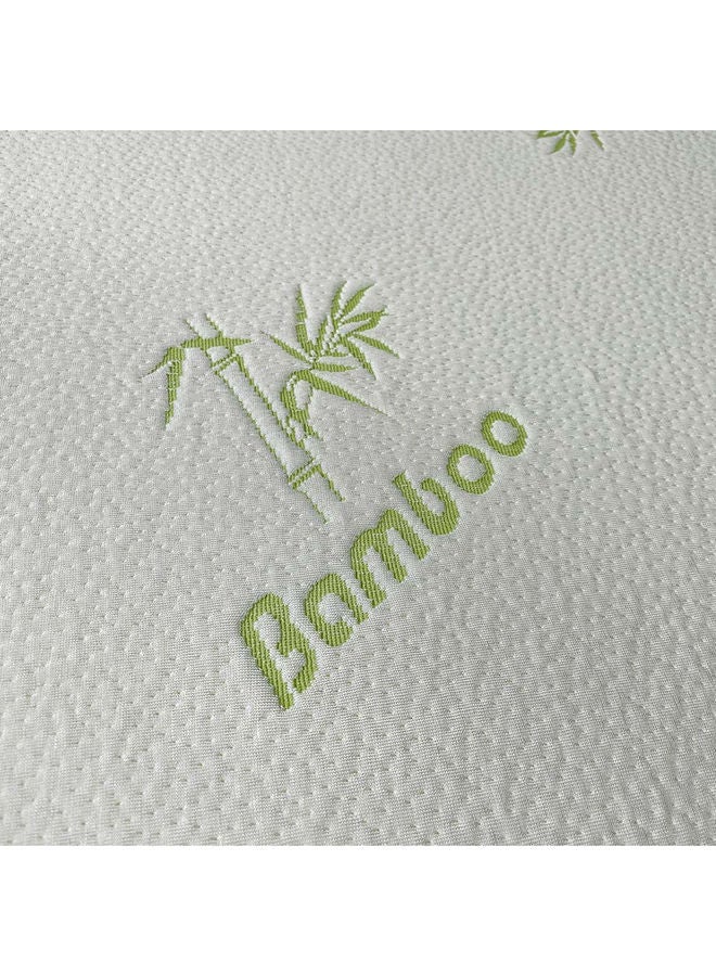 DANUBE HOME Luxury Memory Foam Topper Polycotton  Support Mattress And Protector For Beds  L 150 X W 200 Cm  White - Image 3