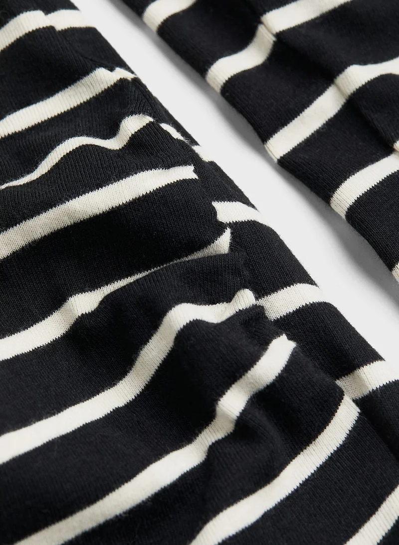 H&M Striped Round Neck Top