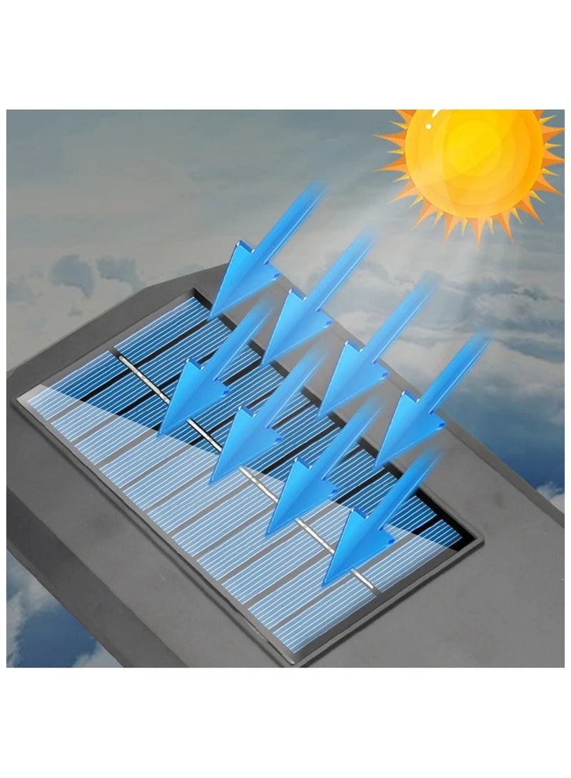 تعمل بالطاقة الشمسية وحدة إضاءة LED جداريّة ضوء في الهواء الطلق 144 COB محس حركة مقاوم للماء IP65 الإضاءة لحديقة ساحة مصابيح الشارع 2400mAh - Image 4