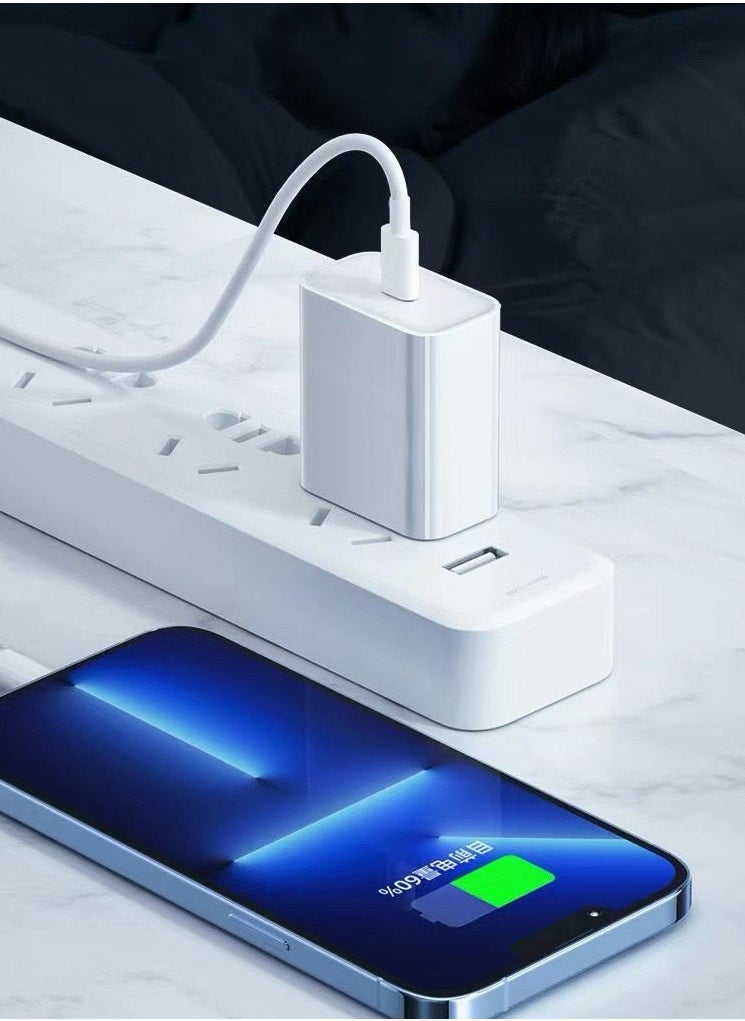 iPhone 16 Charger Fast PD20W USB C Wall Adapter