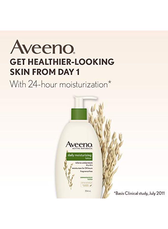 Aveeno لوشن مرطب يومي للبشرة العادية إلى الجافة بالشوفان 354 مل - Image 4