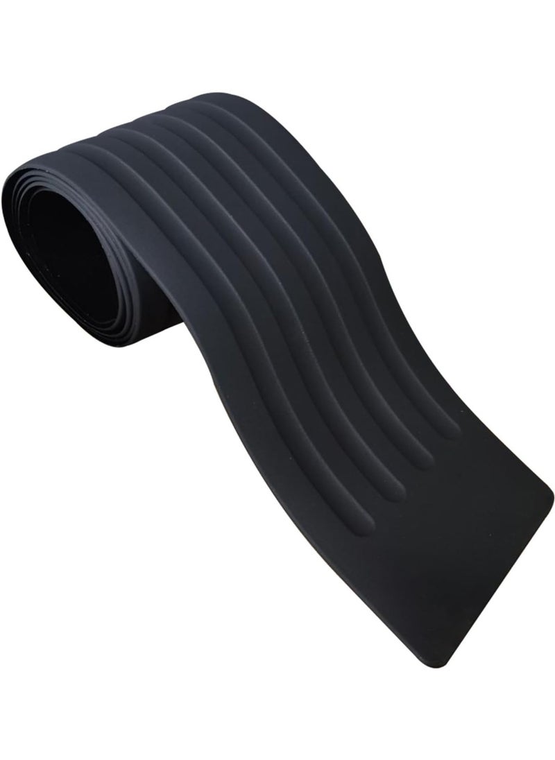 Generic Universal Car Rear Bumper Protector Anti-Scratch Rubber Rear Bumper Protector | Car Rear Bumper Guard | Scratch Resistant & Easy Install | Suitable for Cars, SUVs, Trucks | 41''*3.54'', Black  - Image 1
