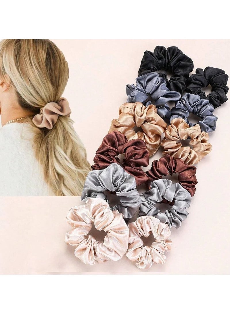 يوكانبي 12 قطعة أنيقة من الساتان الشعر للنساء-ألوان مختلطة ، ناعمة ومرنة ، مثالية للحفلات والتجمعات والسفر - Image 3