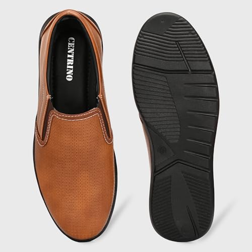Centrino Slip-On Men's Casual Shoe | Stylish with Soft Cushioned Insole | Sleek Slip-On Design for Semi-Formal Look | Durable with Anti-Skid Sole | Ideal for Office Wear 9276-3 - Image 4