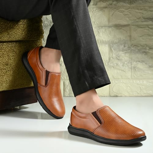 Centrino Slip-On Men's Casual Shoe | Stylish with Soft Cushioned Insole | Sleek Slip-On Design for Semi-Formal Look | Durable with Anti-Skid Sole | Ideal for Office Wear 9276-3 - Image 2
