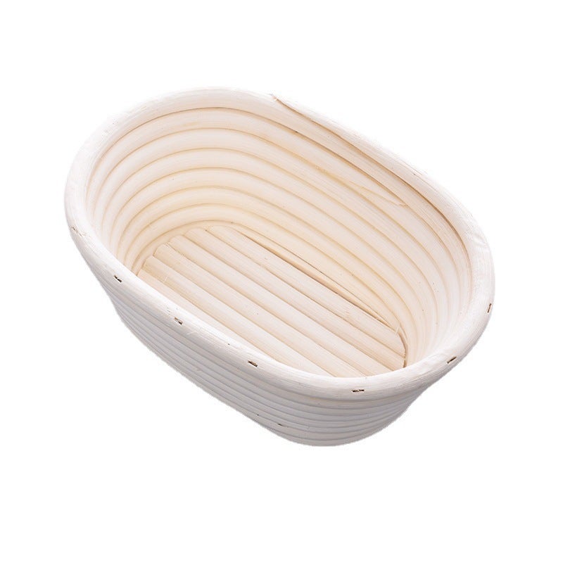 Rattan Bread Fermentation Basket Indonesian Rattan European-Style Fermentation Basket Oval Handmade Explosions - Image 1