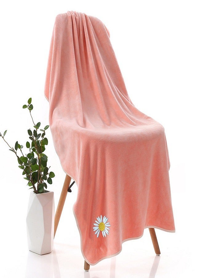 Microfiber 400g Thickened Lint free Strong Absorbent Bath Towel Wholesale Adult Household Beach Towel 