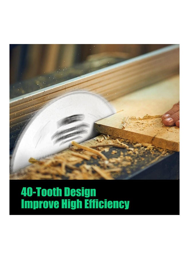 NIBEMINENT Tooth Circular Saw Blade for Wood Cutting Silver  - Image 3