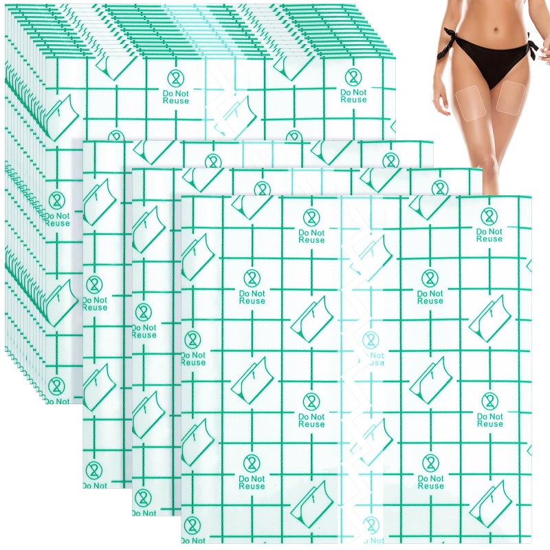 Lothee 40 Pcs Thigh Lift Tape Cellulite Adhesive Waterproof Body Lifting Tape for Saggy Skin Tummy Arms Inner Leg for Beauty Women(Curved Edge,4.72 x 4.72 Inch) - Image 1