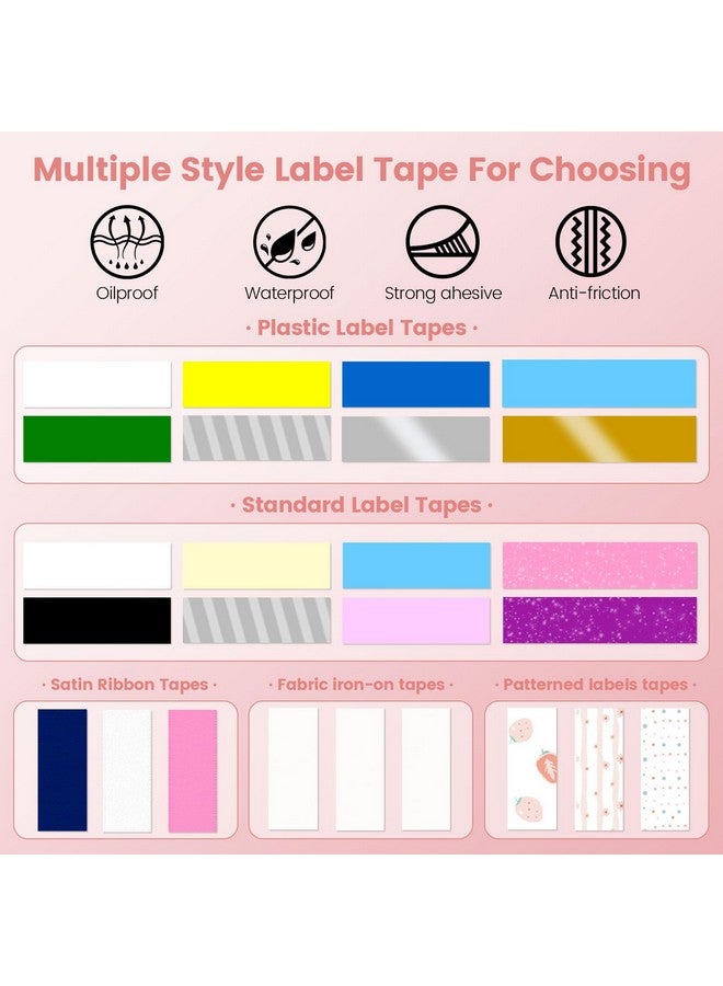 Aker Tape- Phomemo M950/M960 Laminated Labels, 12Mm 0.5 Inch, 4M, Black On White, For Pt-M95 Pt-90 Pt-70 Pt-65 Pt-85,M950/M960 Label Maker, Compatible With P Touch M Tape,M231 Mk231-(3 Pack)