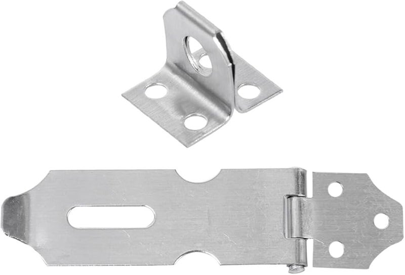 Stainless Steel Heavy Duty Padlock Hasp Door Latch for Gates Sheds Storage Security - Image 2