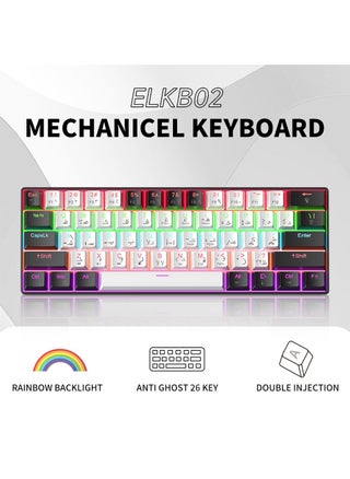 Arabic-English 61-Key Mechanical Gaming Keyboard, Red Switch, Type-C Wired, Anti-Ghosting, Dual Mode for Office & Gaming – Middle East Edition - pzsku/ZECB0900C3A15E2C35D8EZ/45/1748583102/8f449551-fafd-4cb3-bea4-0b7ebcff7ca5