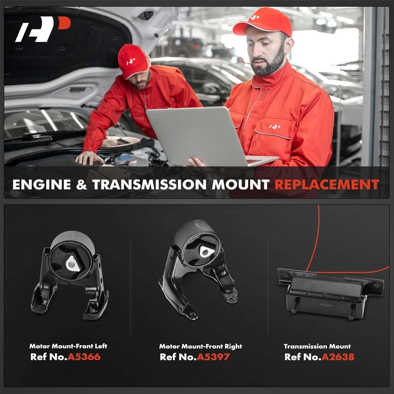 A-Premium Engine Motor and Transmission Mount Set - Image 2