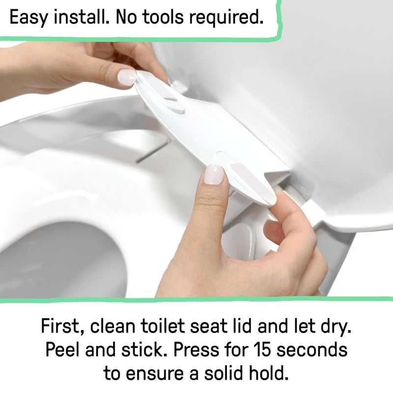 Ingenuity: ity by Ingenuity Flip & Sit Potty Seat (White) - Easy to Set Up & Remove Potty Training Seat That Attaches to Adult Toilet Seat - Image 5