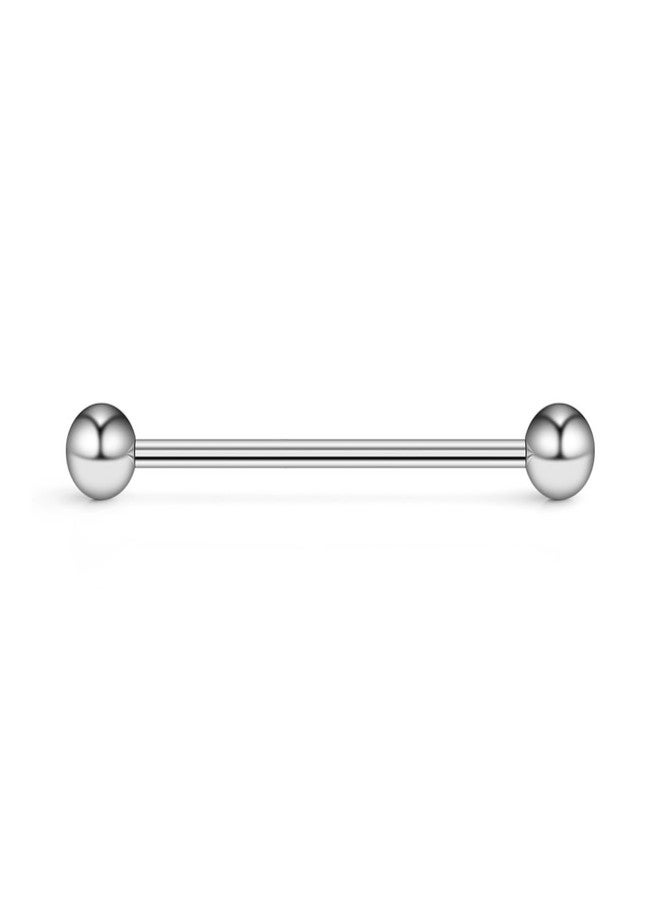 Ruifan 6PCS 14 Gauge Short Industrial Barbell Cartilage Earring Body Piercing Jewelry 1 1/8 Inch(28mm) - Mix Color - Image 2