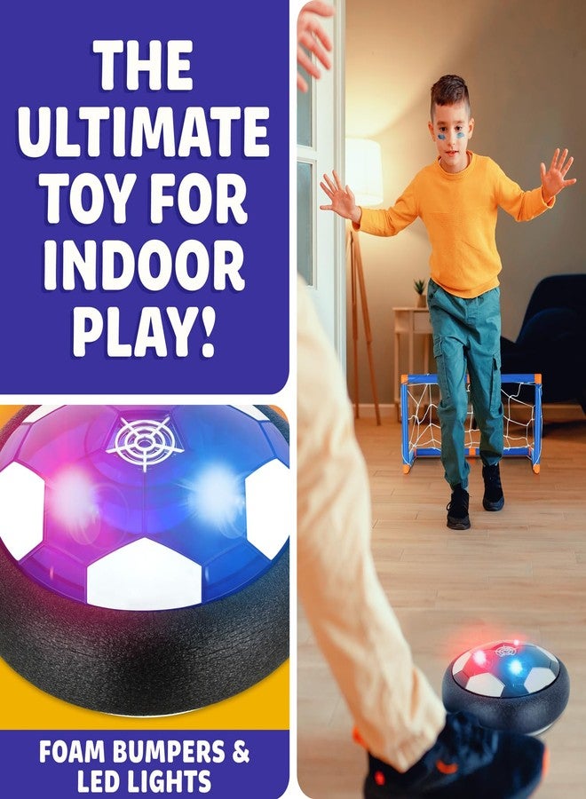 Atlasonix Hover Soccer Ball - Indoor Soccer Ball, Indoor Flying Toy Games (2 Floating Disk + 2 Goals) Boy Birthday Gifts, Indoor Silent Game | 4 in 1 Pack - Image 5