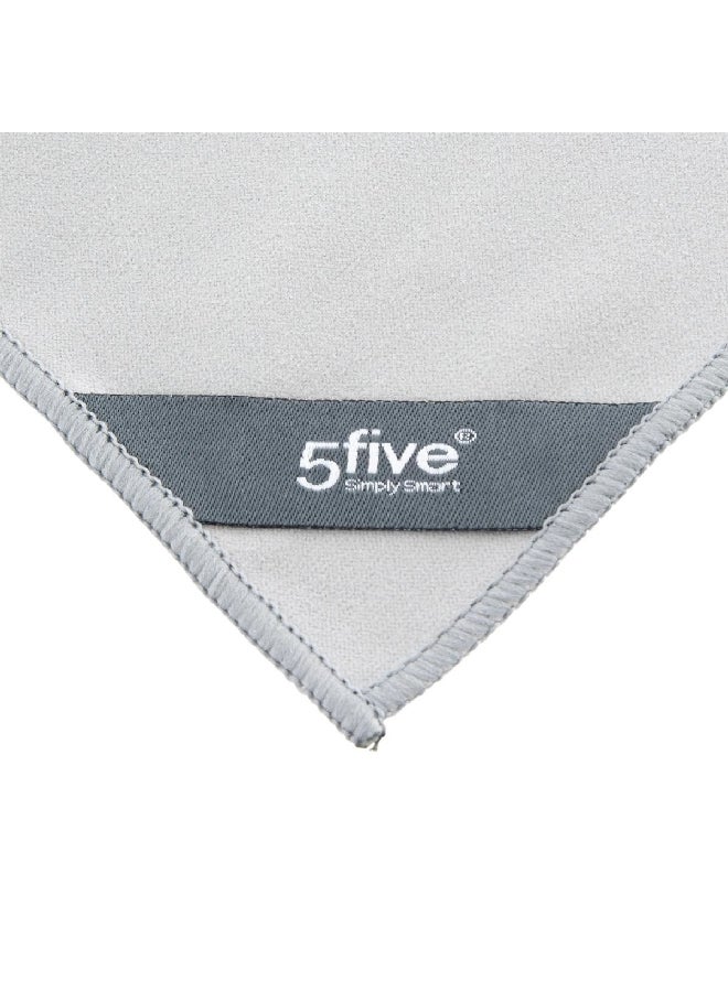 Five Simply Smart 2-Piece Smooth Surface Perfect Finish Chiffon Microfiber Cloth Set Grey 30 x 40 cm 164765 - Image 5