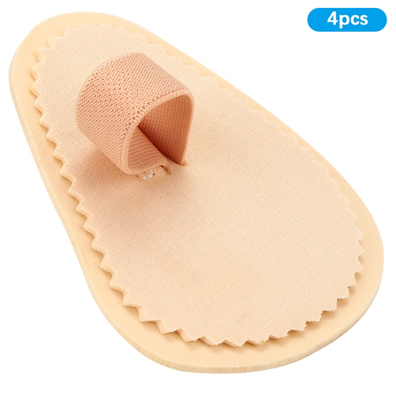 Toe Separators: 4 Pack EVA+Cotton Cloth - Soft Flexible Adjustable Strength Toe Straighteners for Hallux Valgus, Overlapping Toes, Hammer Toe Relief & Daily Foot Comfort - Image 4