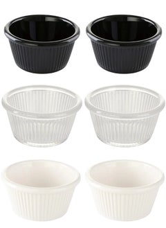 Happy Home 6 Pieces Acrylic Sauce Bowl Small Remican 7cm  - Image 1