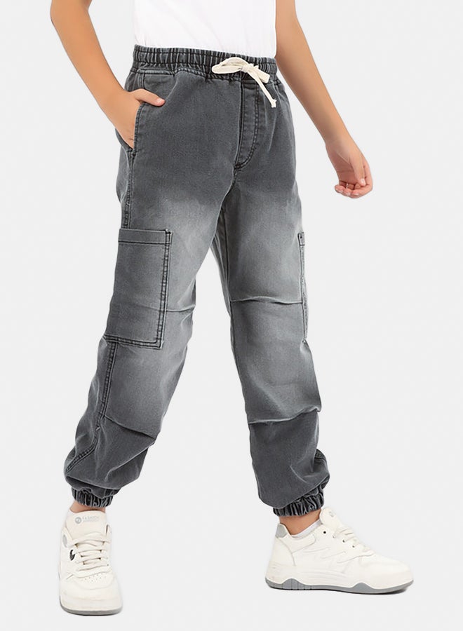 EGY WEAR Boys  gray Jeans Pants - Image 2
