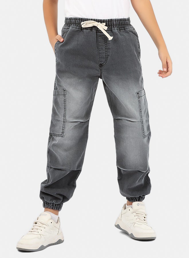 EGY WEAR Boys  gray Jeans Pants - Image 1
