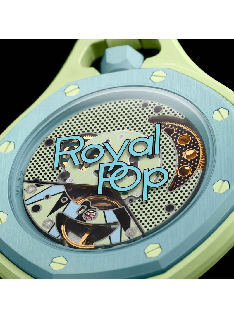 Pocket Watch for Men and Women, Featuring a Colorful Octagonal Design, Quartz Movement Casual Style Necklace Watch Gift - Image 3