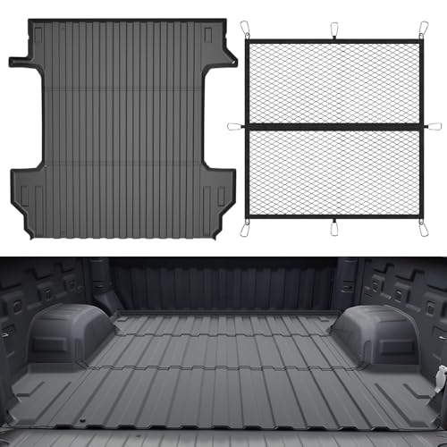 AAGDD Truck Bed Mat for 2019-2026 Chevy Silverado 1500 & GMC Sierra 1500(Only Fit 5.8FT Bed),All Weather Protection Rubber Truck Bed Liner Accessories,Not Fit Optional CarbonPro Bed/2019 Classic - Image 1