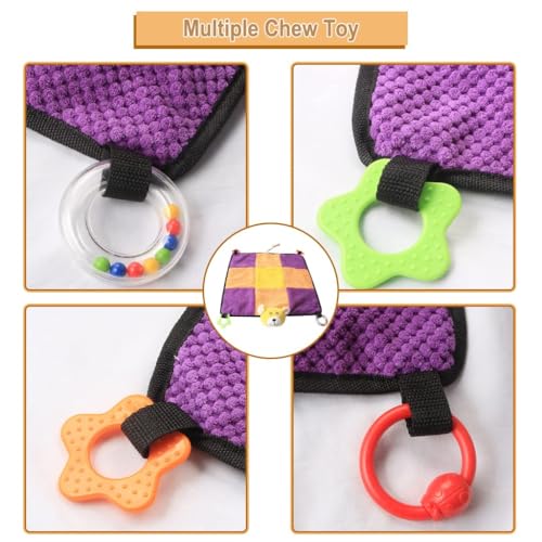IFOYO Puppy Play Mat, Puppy Chew Toys with Teething Ropes, Durable Dog Sleeping Pad, Interactive Toy for Small Medium Dogs Cats - Image 4