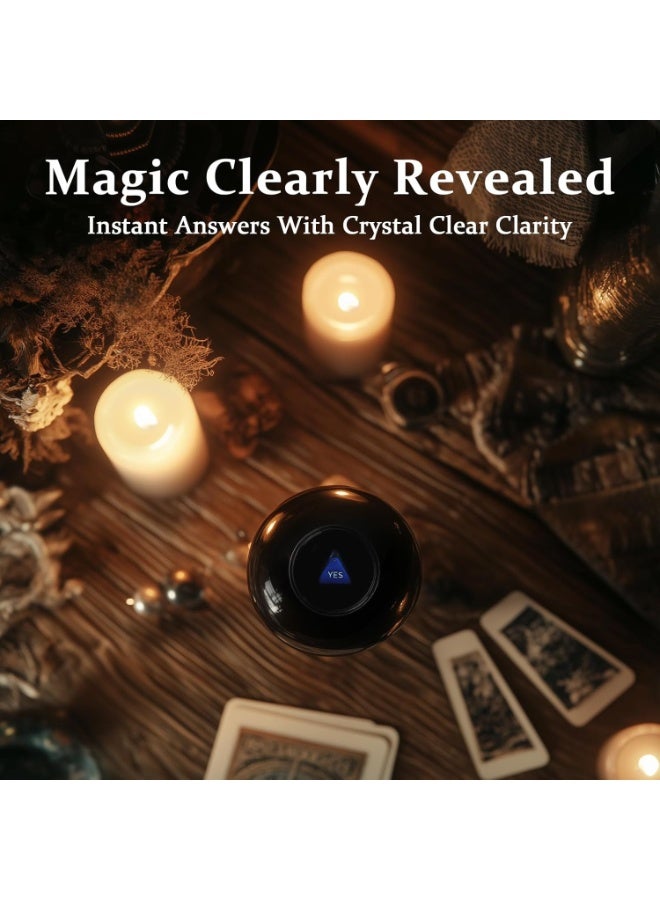 ELLEGLAM Mystic 8 Ball Retro Fortune Telling Toy – Classic Magic Black Ball for Fun, Stress Relief, Family & Office Entertainment (10cm) - Image 5