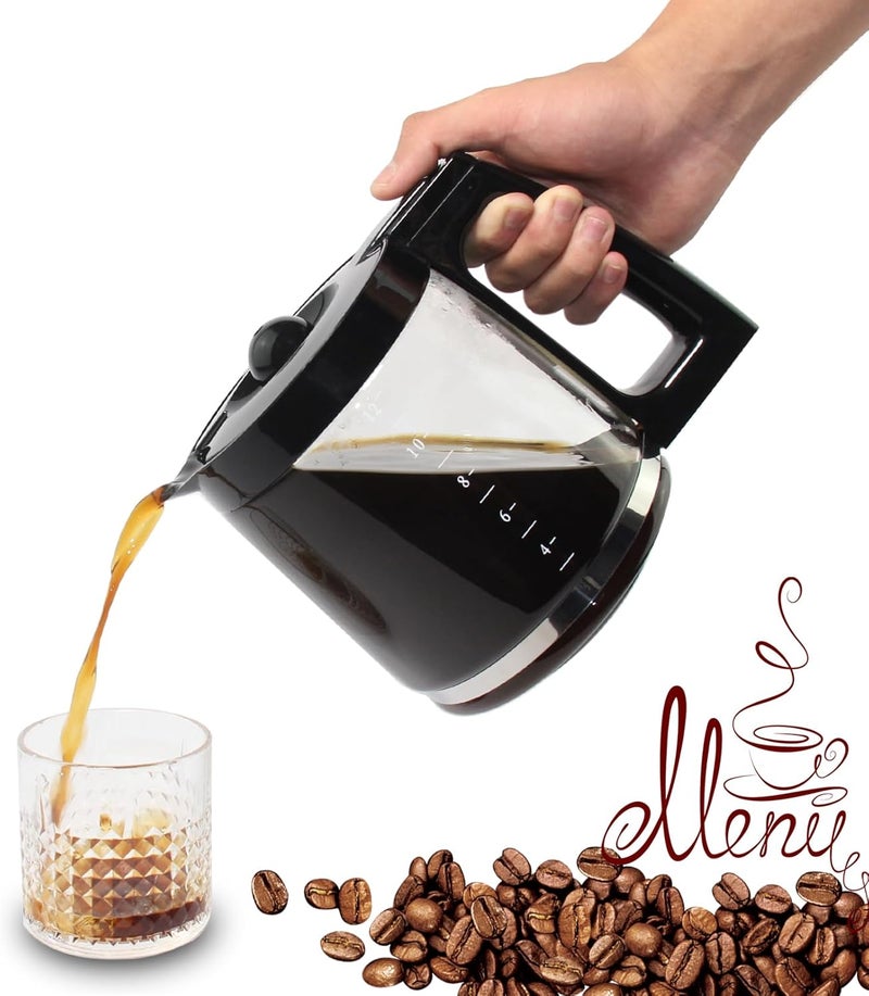 Cestlaive 12-Cup Replacement Glass Carafe Pot Compatible with Hamilton Coffee Maker Models 46310, 49976, 49966, 49350, 49957, 49954, 49933, 49980A, 49980Z, 49983, 49618, 46300, 49950 - Image 3