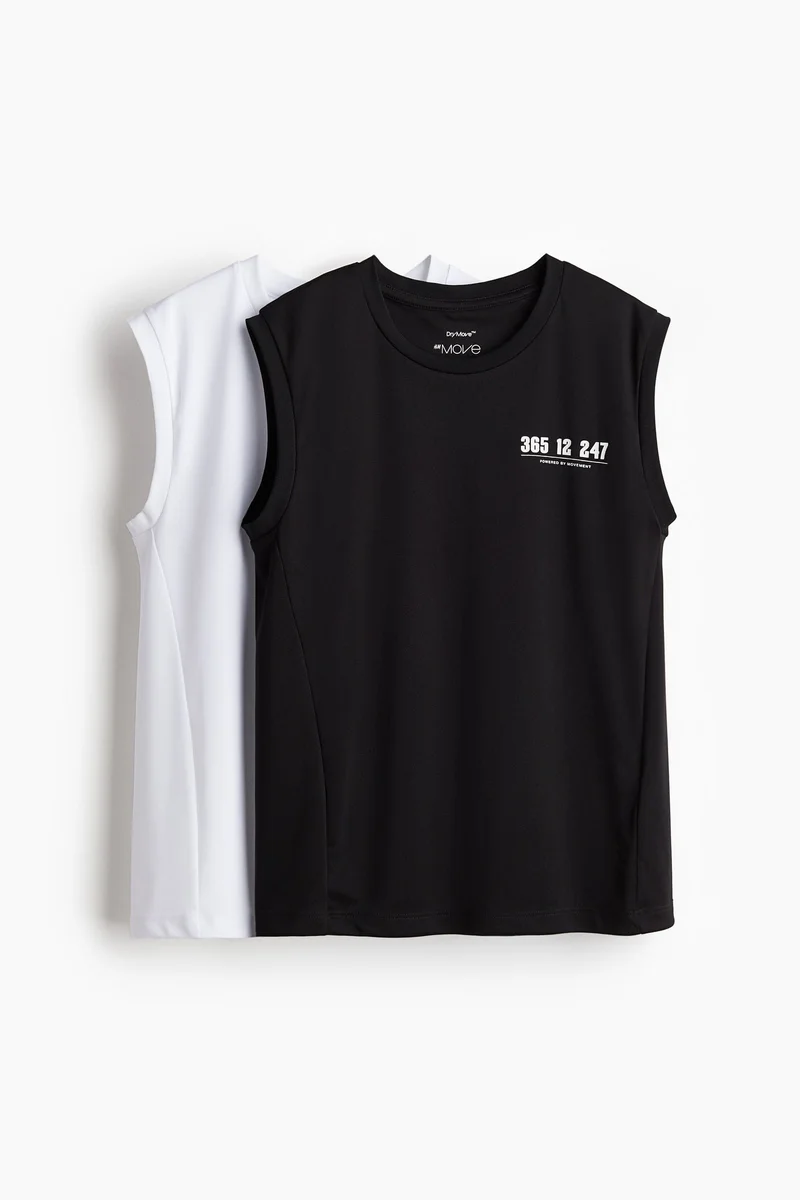 H&M 2-pack DryMove™ Sports vest tops