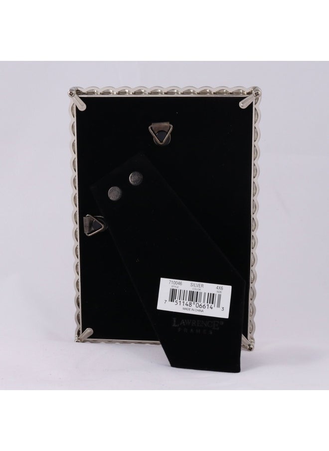 Lawrence Frames 710046 Silver Metal Rope Picture Frame  4 By 6-Inch  - Image 3