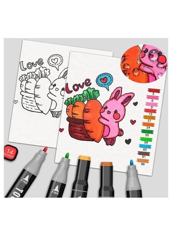 Breeze 80-Color Dual Tip Markers Set – Professional Art Markers for Drawing, Sketching & Coloring  - Image 4