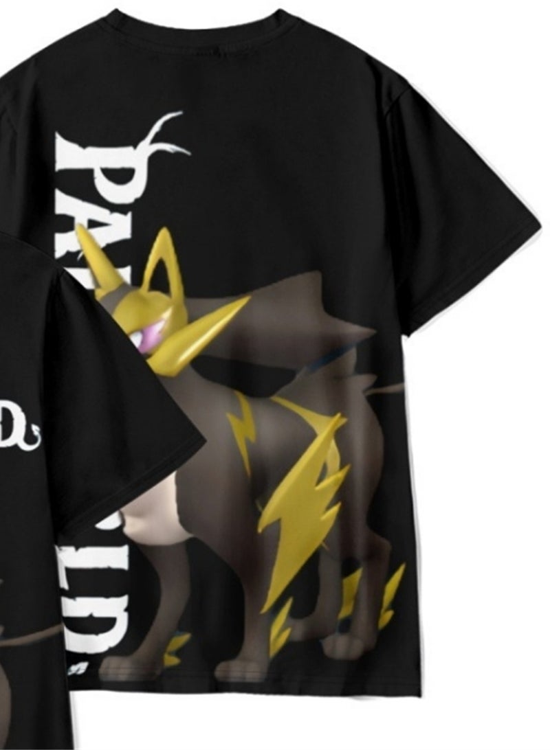 Palworld Phantom Beast Palu 3D digital printing summer short-sleeved T-shirt for adults and children - Image 3
