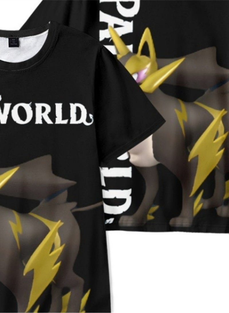 Palworld Phantom Beast Palu 3D digital printing summer short-sleeved T-shirt for adults and children - Image 4