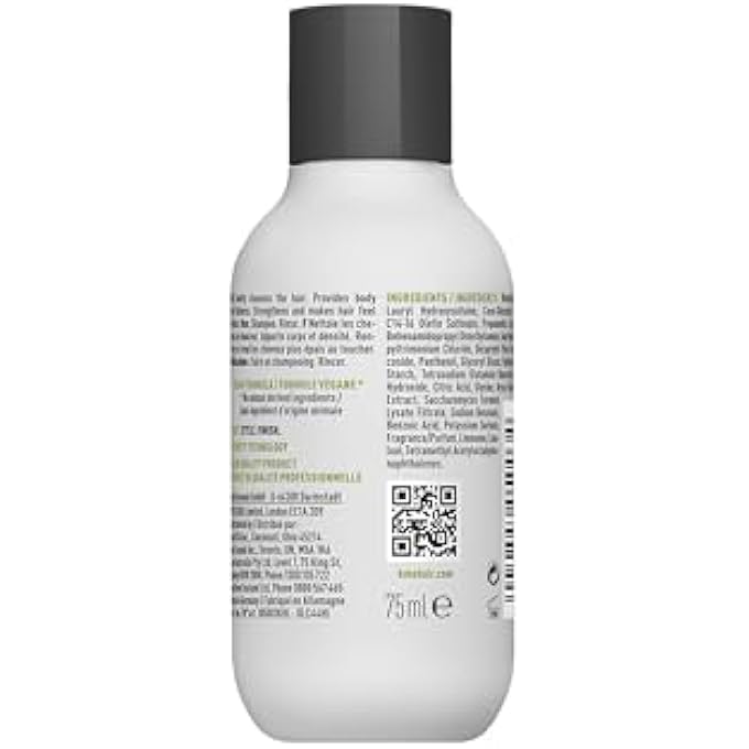 kms ADDVOLUME SHAMPOO FOR FINE TO MEDIUM HAIR THAT LACKS VOLUME OR SEEMS THIN, MORE FULLNESS, STRONGER HAIR, VEGAN FORMULATION WITH UPCYCLED RICE, SILICONE-FREE, 75 ML - Image 3