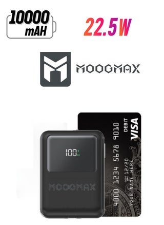 10000mAh Wireless Power Bank 22.5W & 15W Wireless Charging, Ultra-Small ATM Card Size Portable Charger, with a Digital Display. power bank fast charging Type-C Port and Built-in (Lightning Cable & Type-C Cable). Black - pzsku/ZECB1373B79674AE76569Z/45/_/1740034297/c500f7b8-b9fb-4e81-9430-0f2ed05ef747