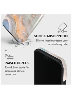 BURGA iPhone 15 Pro Case, 2 Piece Hard Shell + TPU Silicone Interior, Shock Absorption, All Port Accessible, Raised Bezel For Screen & Camera Protection, Never Fading HQ Print, Pastel Hues  - Image 3