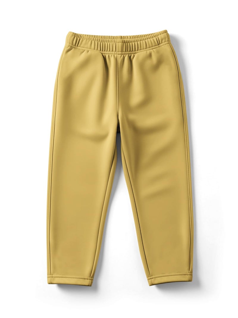 HELLCAT Trendy Solid Cotton Blend Regular Fit Track Pant for Boys - Pack of 3 Yellow/Green/Black 5-6 Years - Image 3